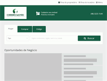Tablet Screenshot of cordeiroimoveis.com.br